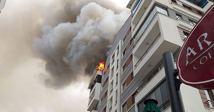 Çorum'da Korkutan Yangın