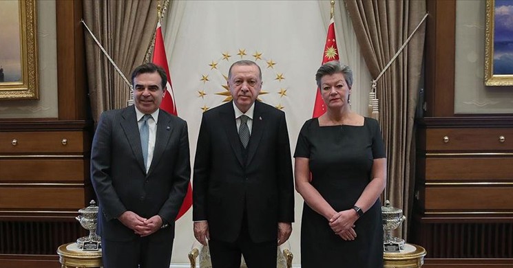 Cumhurbaşkanı Erdoğan AB Heyetini Kabul Etti