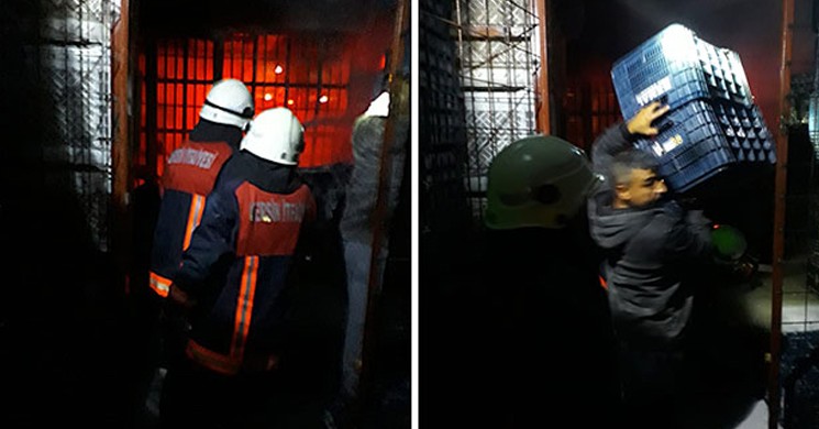 Tarsus Hali'nde Büyük Yangın! 4 İş Yeri Kül Oldu!