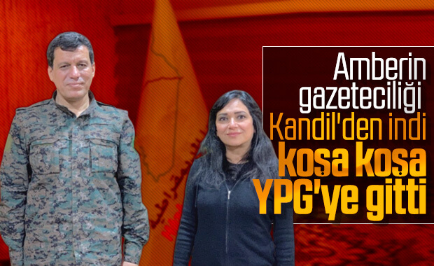 Amberin Zaman YPG'li teröristlerin yanında