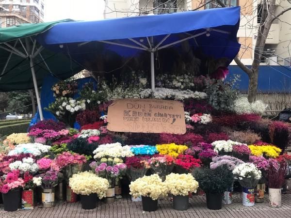 Kocası tarafından öldürülen çiçekçinin tezgahı sahipsiz kaldı -1