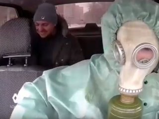 Rus taksi şoförlerinden maskeli önlem