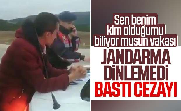 Sinop'ta alkollü sürücü jandarmayı tehdit etti