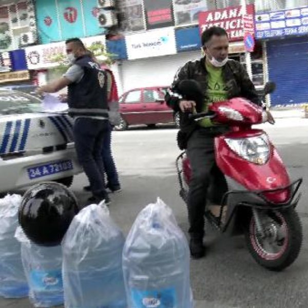 İstanbul'da sokak yasağında motosikletle tur atarken yakalandı