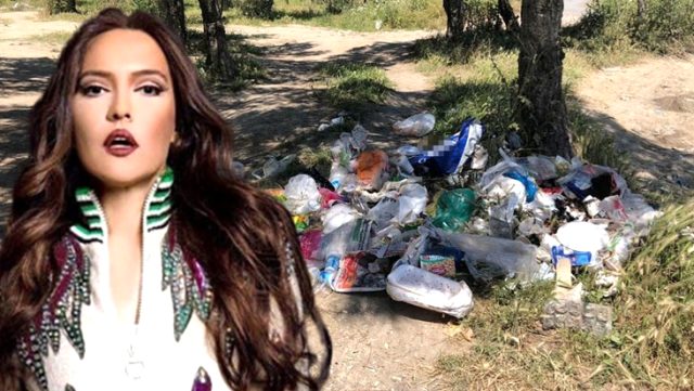 Şarkıcı Demet Akalın, parklardaki çöp birikintisi görüntülerine tepki gösterdi