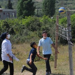 Kocaeli'de atık malzemeleri spor yapmak için kullandılar