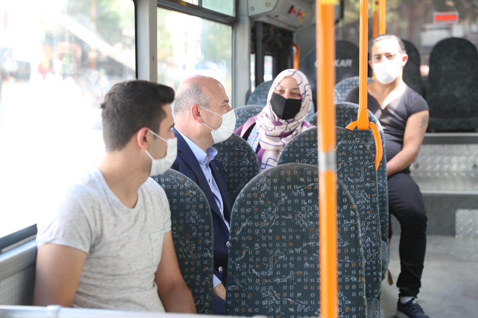 Süleyman Soylu, bakanlığa otobüsle gitti #4