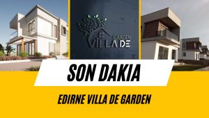 Villa De Garden: Edirne'nin Prestijli Konut Projesi, Doğa ve Lüksü Buluşturuyor!