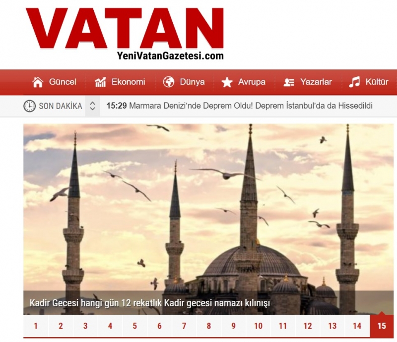 Haber Kaynağı Yenivatangazetesi.com